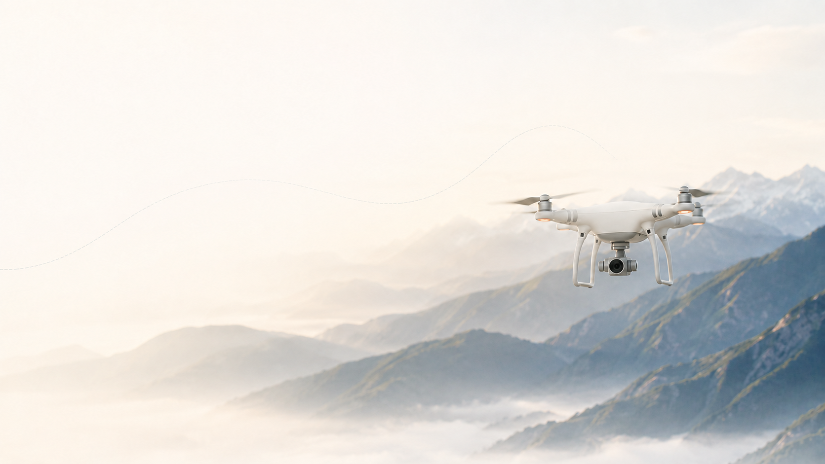 Drone in flight